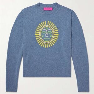 The Elder Statesman blue “Sunshine” cashmere sweater